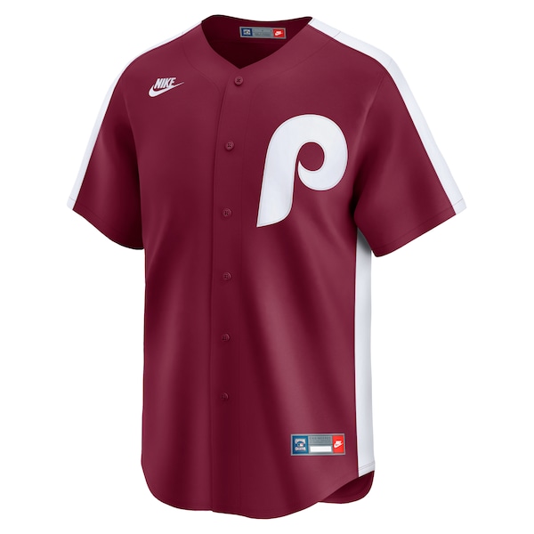 Philadelphia Phillies Nike Cooperstown Collection Limited Jersey - Burgundy