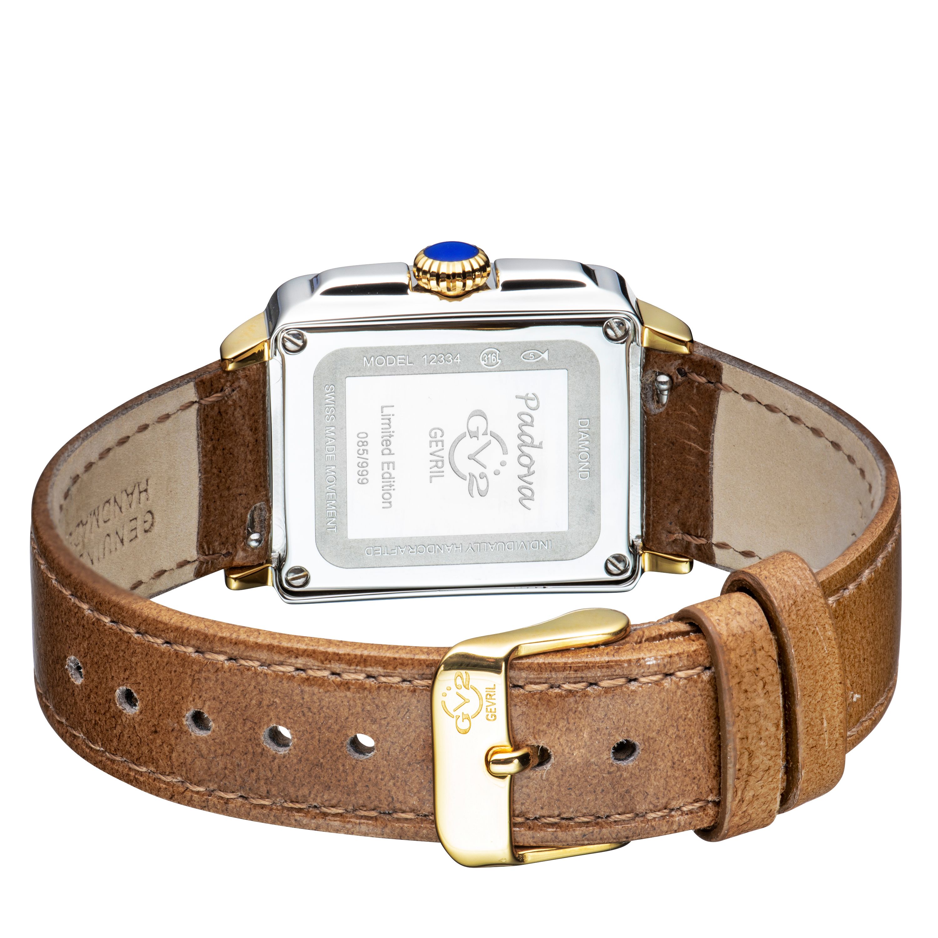 GV2 Padova Gemstone Swiss Quartz Diamonds watch