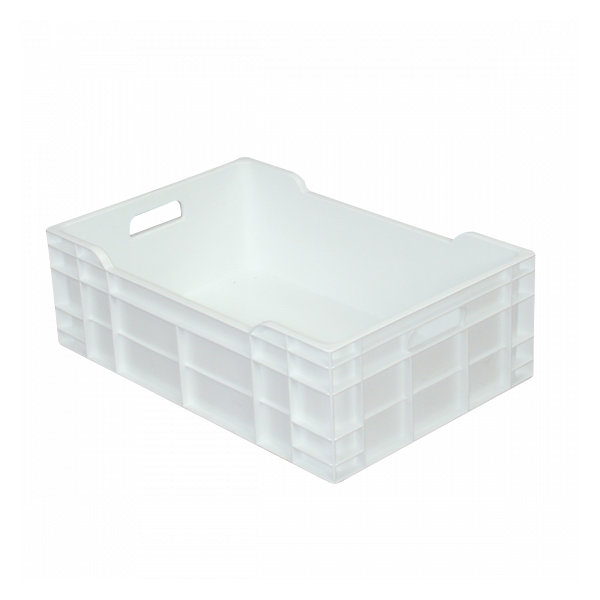 Caisse pleine 600 x 400 x 200 mm 40 L - blanc