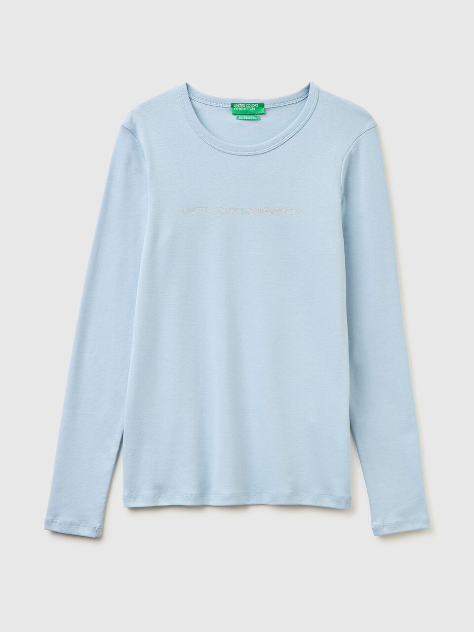 Long sleeve t-shirt with glitter logo