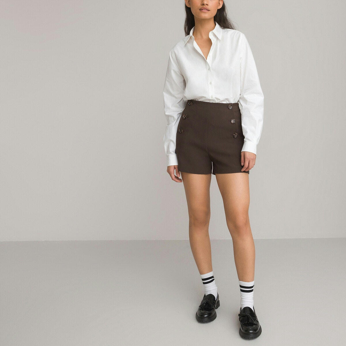 Chemise coupe ample, manches longues