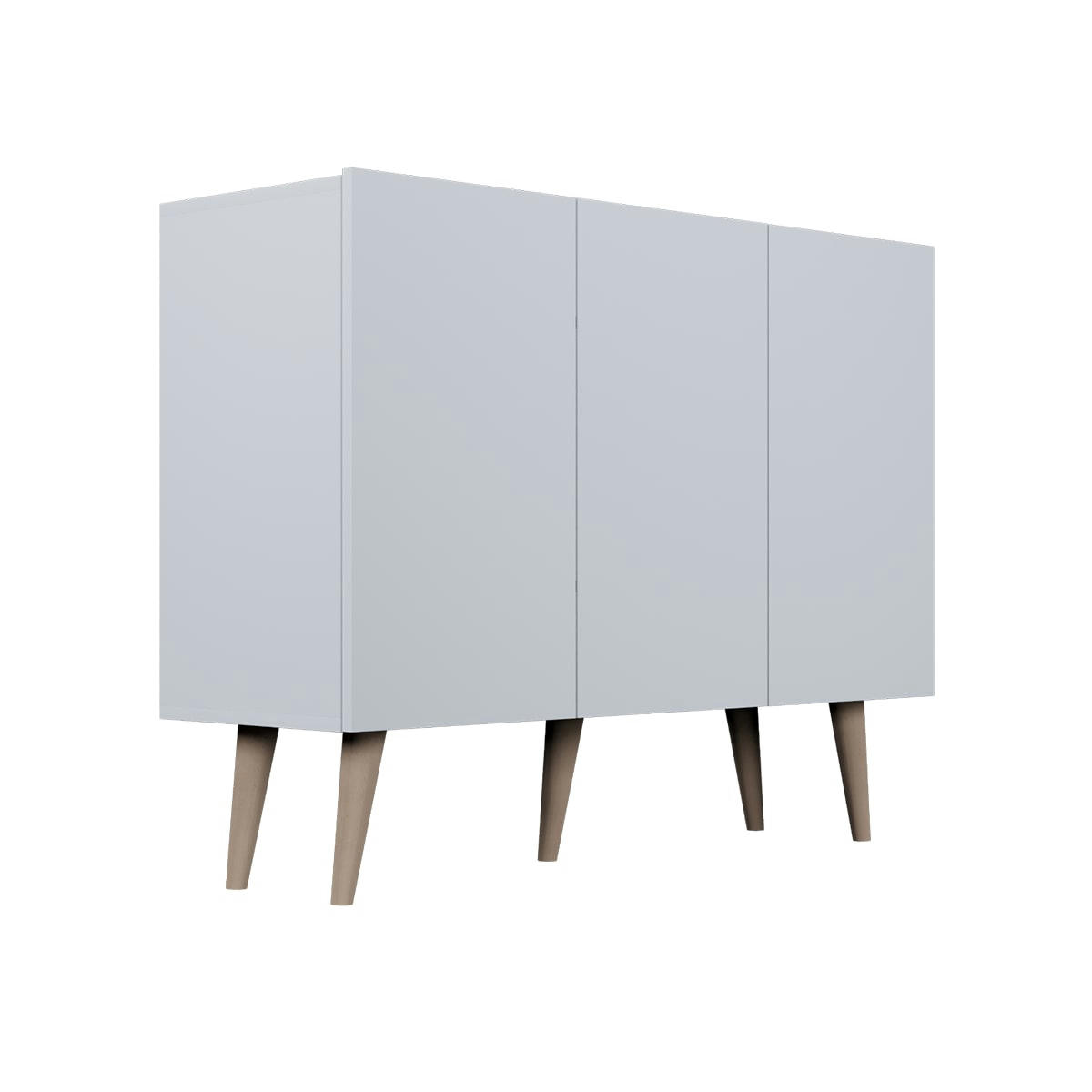 - Commode 3 portes blanc