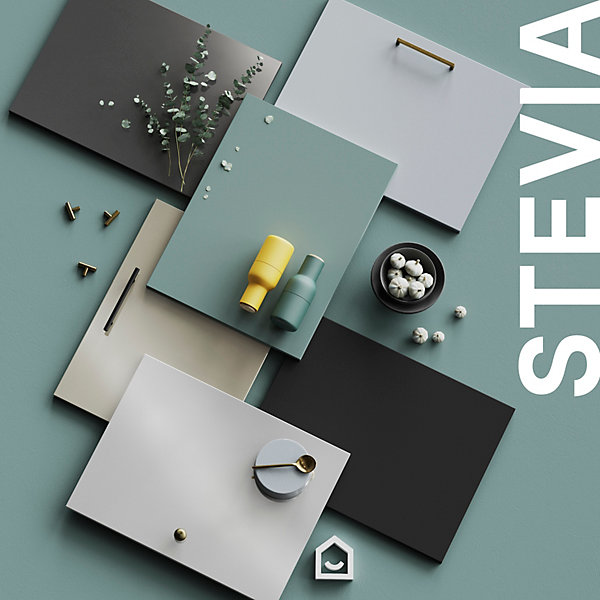Fileur d'angle GoodHome Stevia Crème H. 71.5 cm x l. 59 mm x Ep. 5 mm