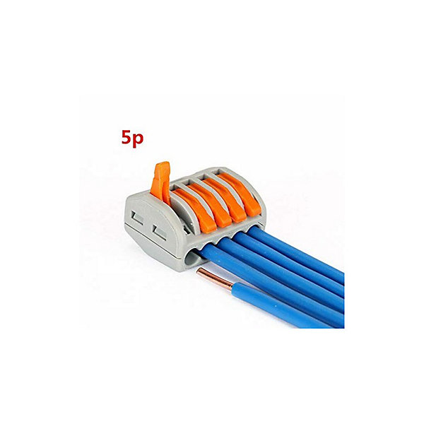 40 connecteur 5 entrées pour fil souple ou rigide