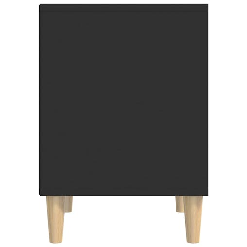 NNEVL Bedside Cabinet Black 40x35x50 cm Engineered Wood
