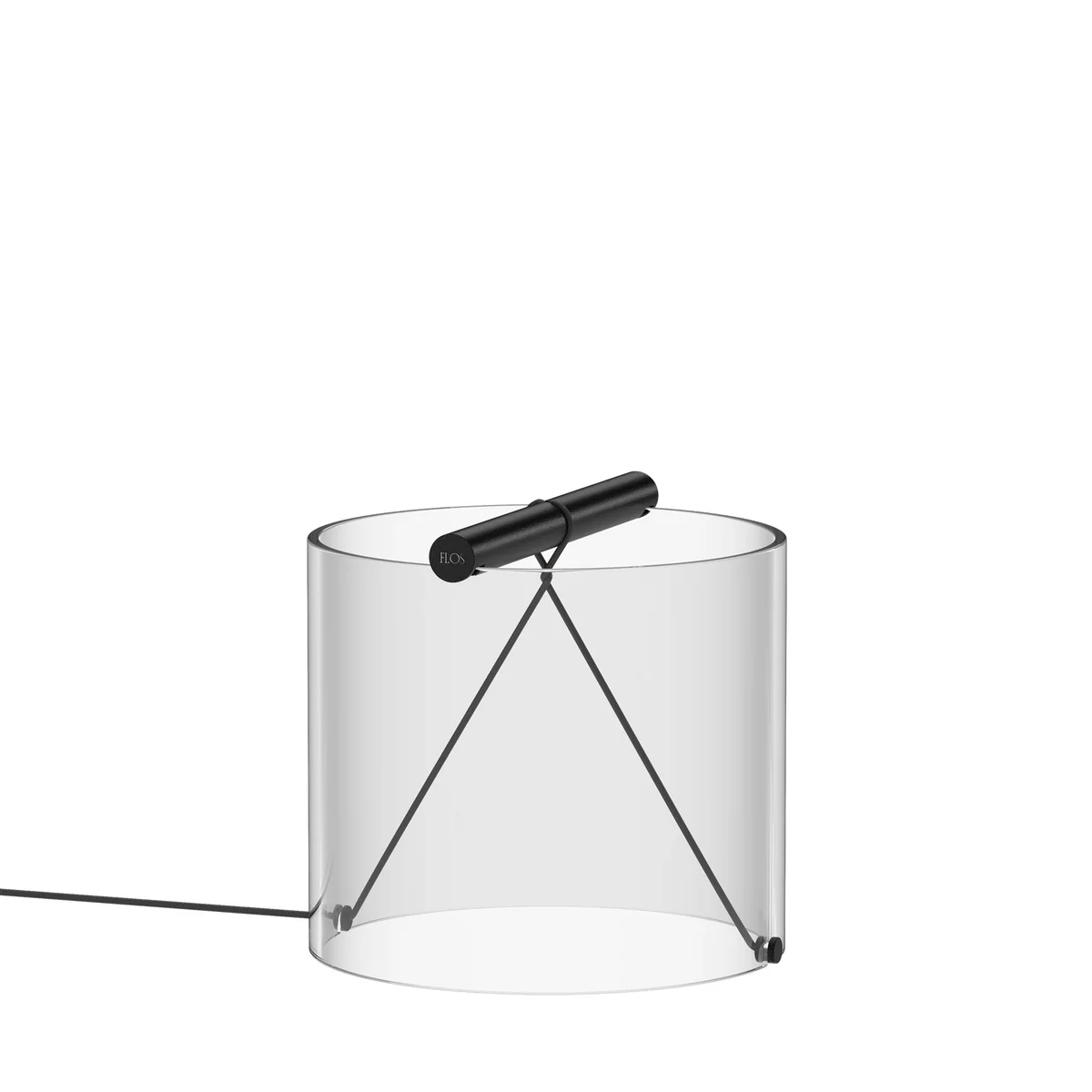Flos - To-Tie LED Tischleuchte T1, Ø 20 cm, schwarz eloxiert