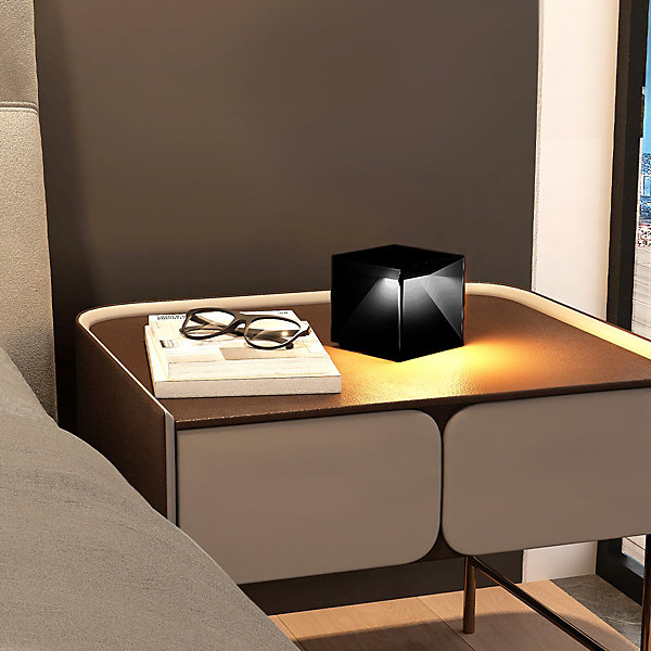 Lampe de chevet sans fil CUBOX MINI Noir 8cm