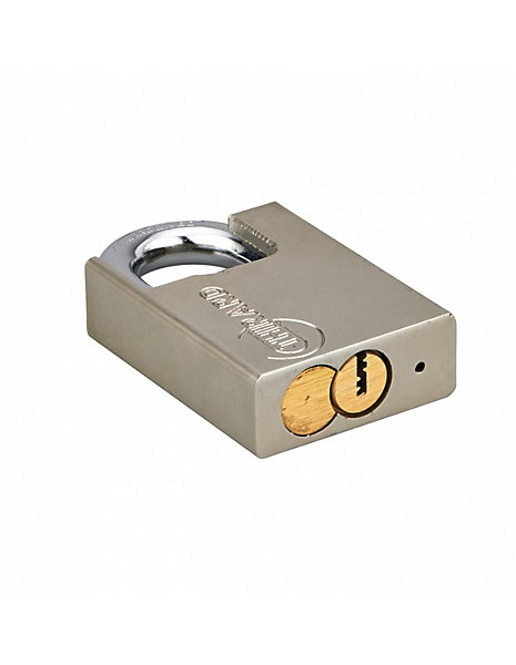Cadenas à clé Quadra, acier, chantier, anse protégée acier, 50mm, 4 clés - THIRARD