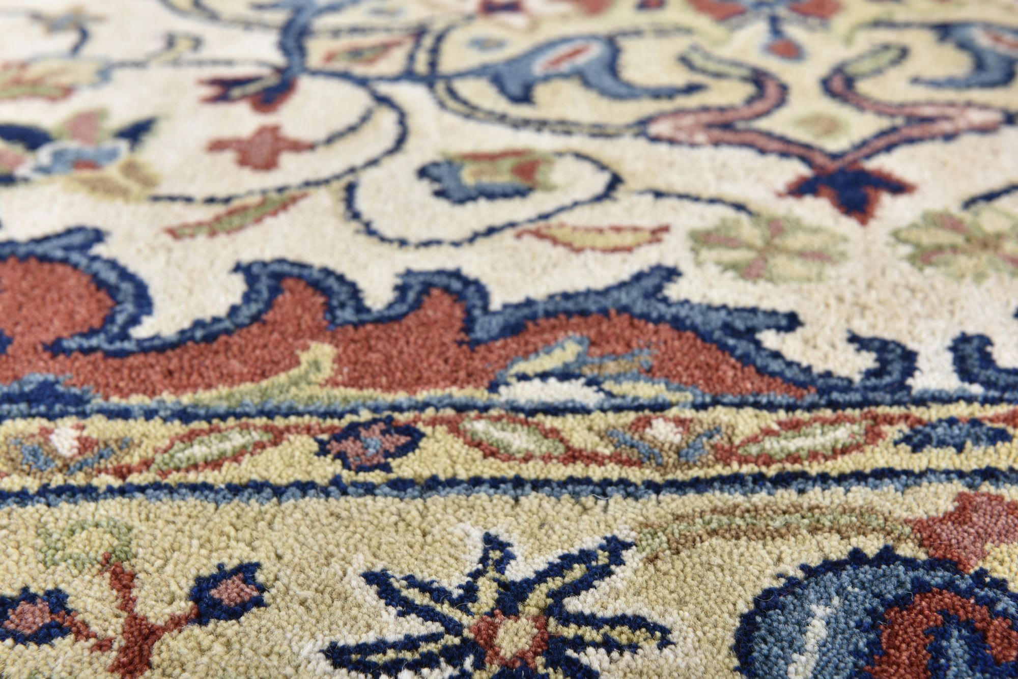 ROYAL ZIEGLER - Tapis d'orient classique en laine beige 140x200