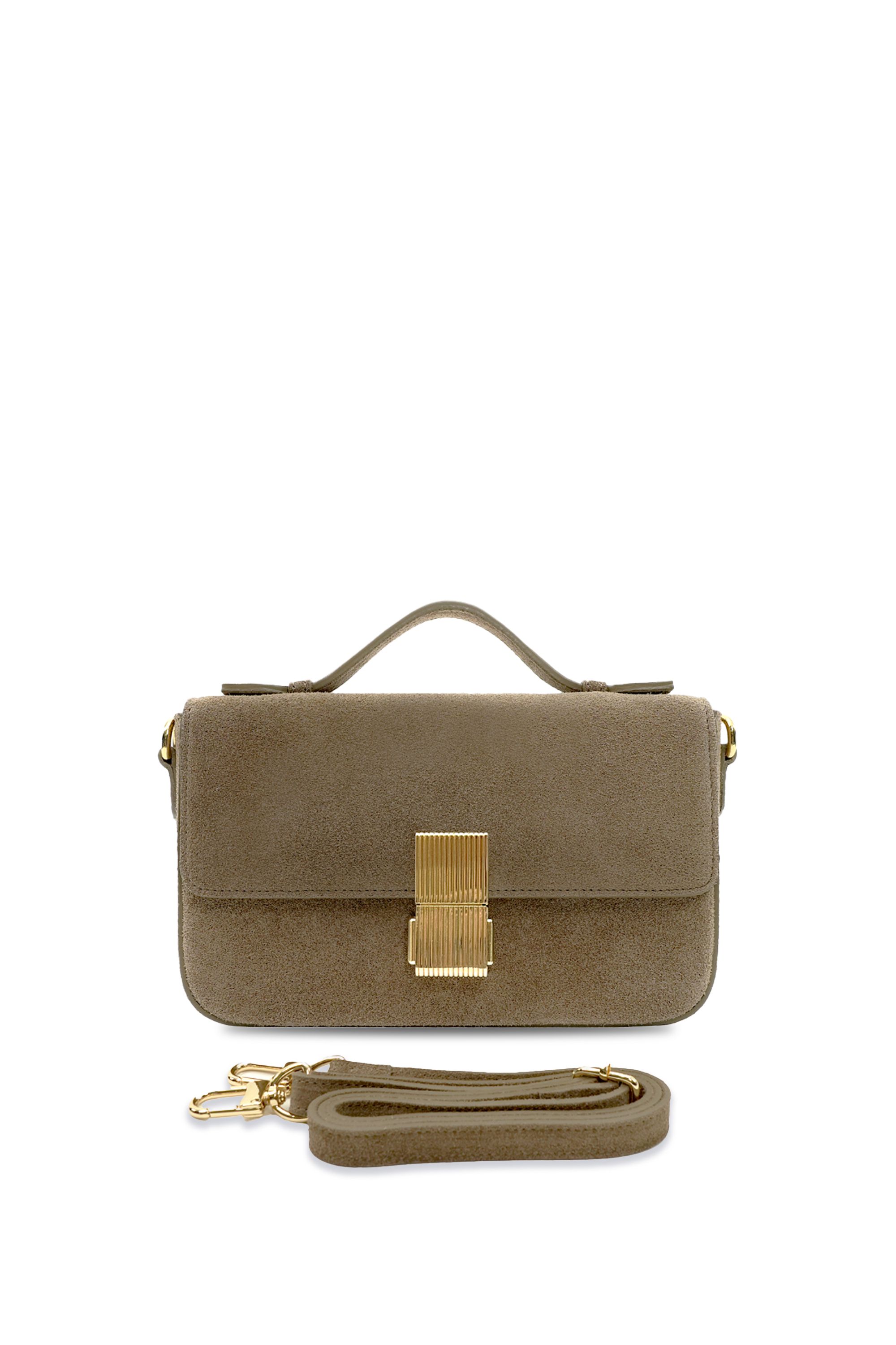 Apatchy London The Flora Suede Bag