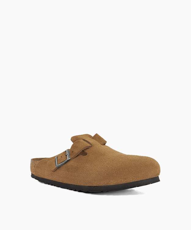 Boston Sfb Leve Taupe - Suede Clogs