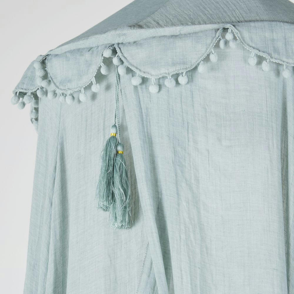 - Ciel de lit enfant vert d'eau