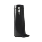 Givenchy Shark Lock Leather Boots with Wide Calf