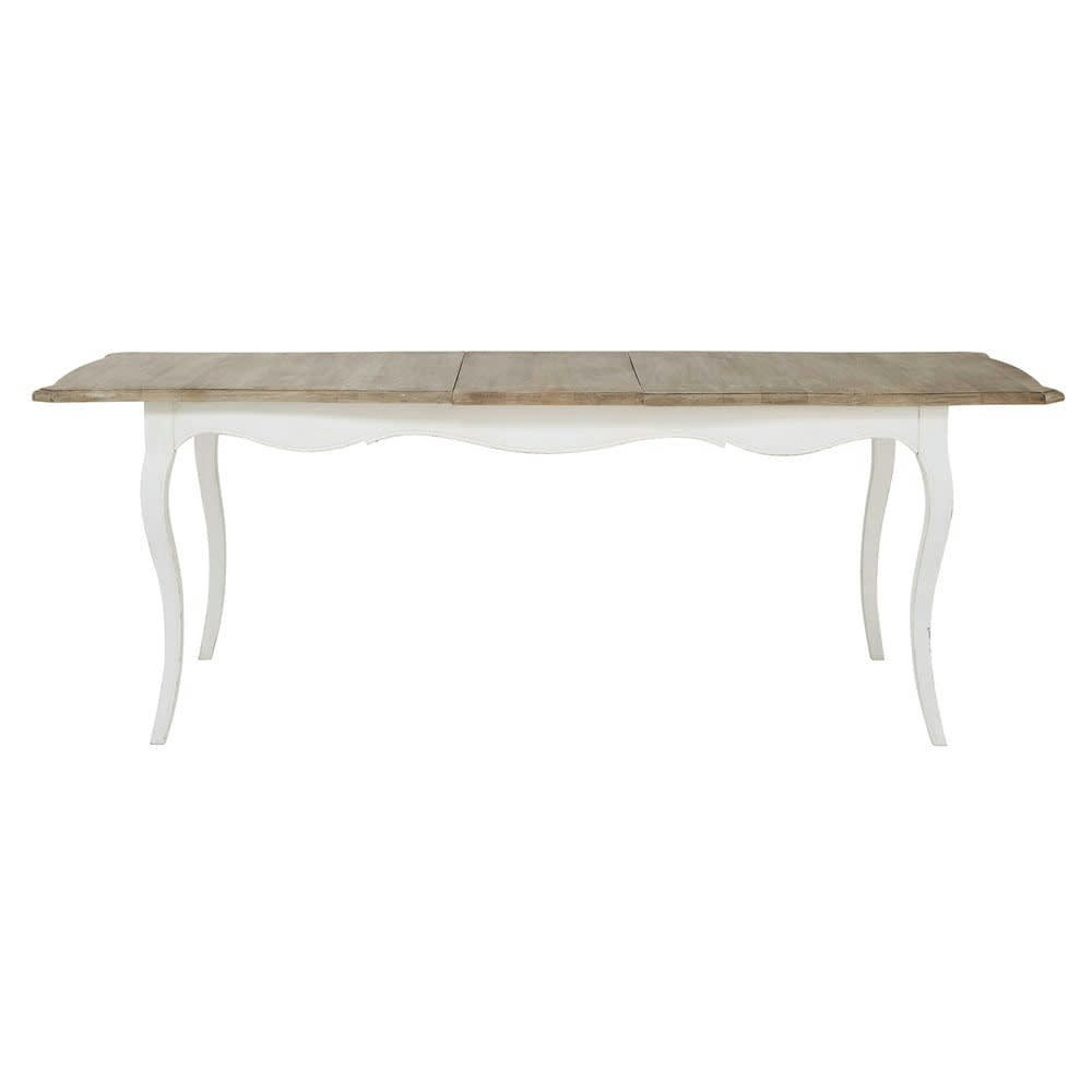 Versailles - Table à manger extensible 8 à 10 personnes en manguier  L180/220