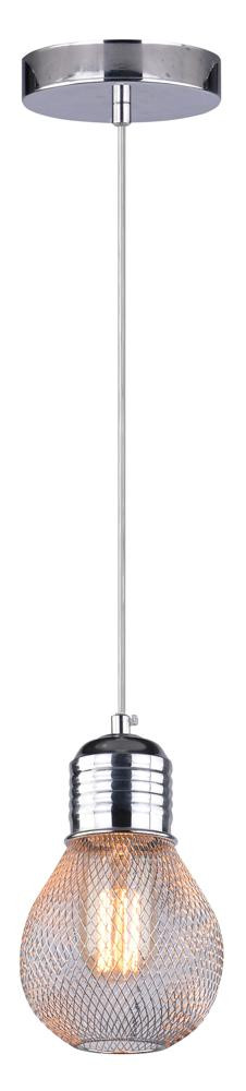 Lampa wisząca GLIVA 1x60w e27 chrom (bez żarówek)