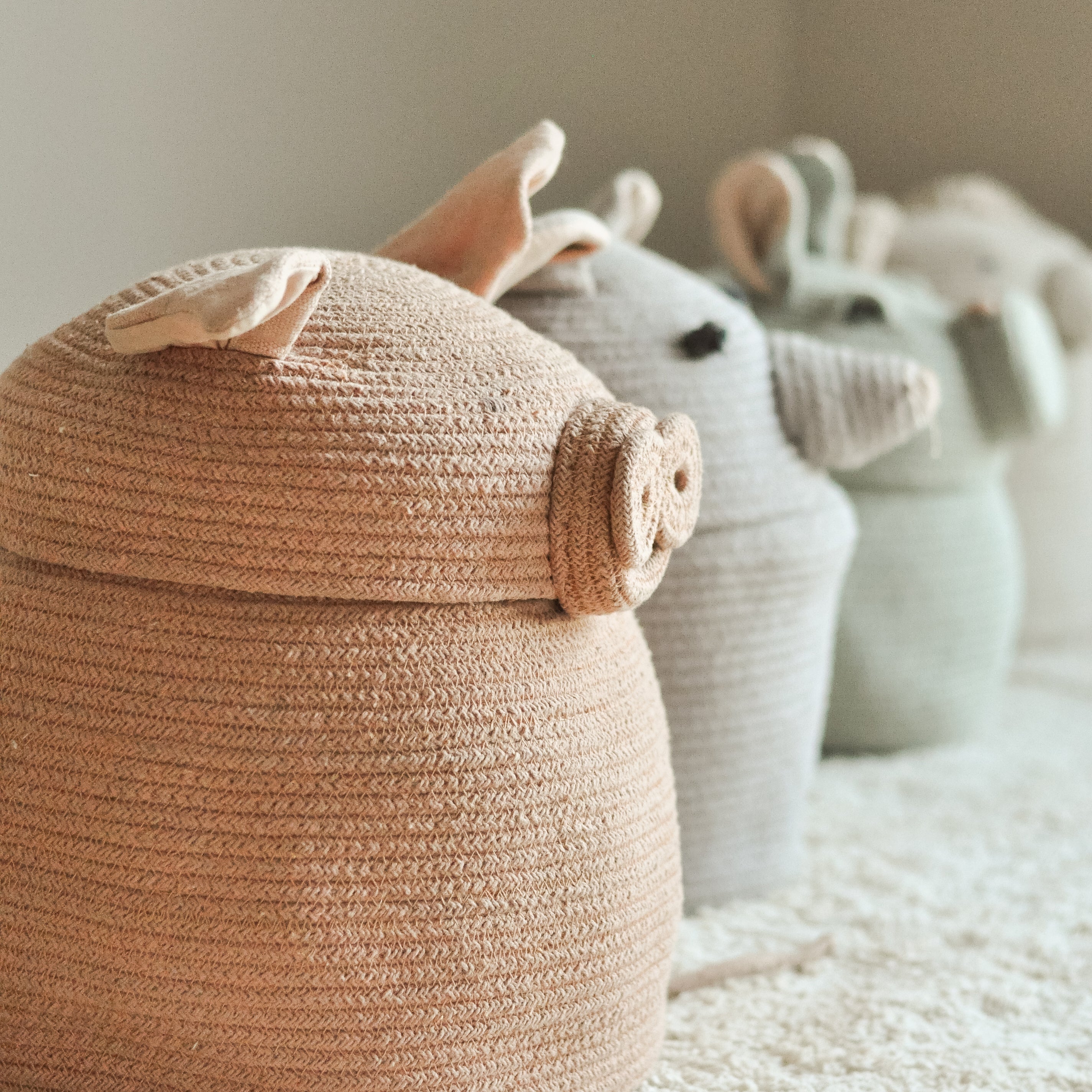 Lorena Canals The Animal Crew Opbergmand - Peggy the Pig