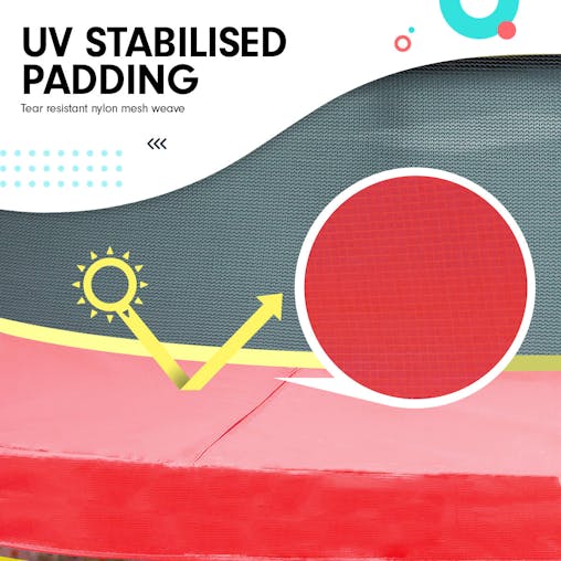 NNEDPE Kahuna Mini 4.5 ft Trampoline - Red Blue