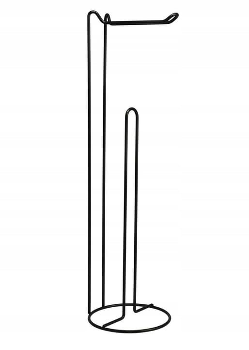 STOJAK NA PAPIER TOALETOWY czarny wolnostojący uchwyt LOFT stabilny 54 cm