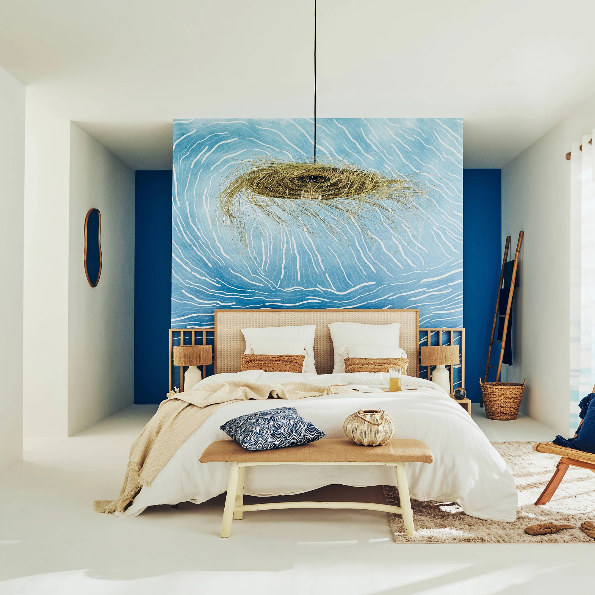 Abat-jour ESSAOUIRA coloris osier 18 x 70 cm