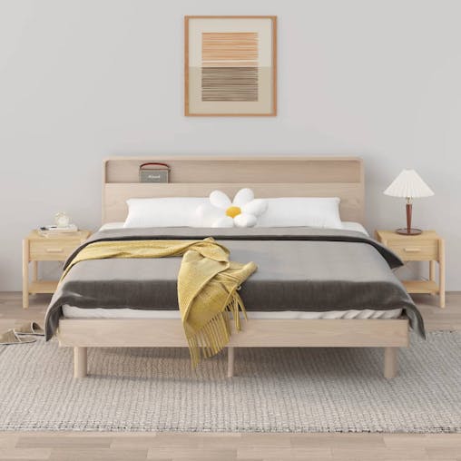 NNEVL Bedside Tables 2pcs 42x38x45 cm Engineered Wood