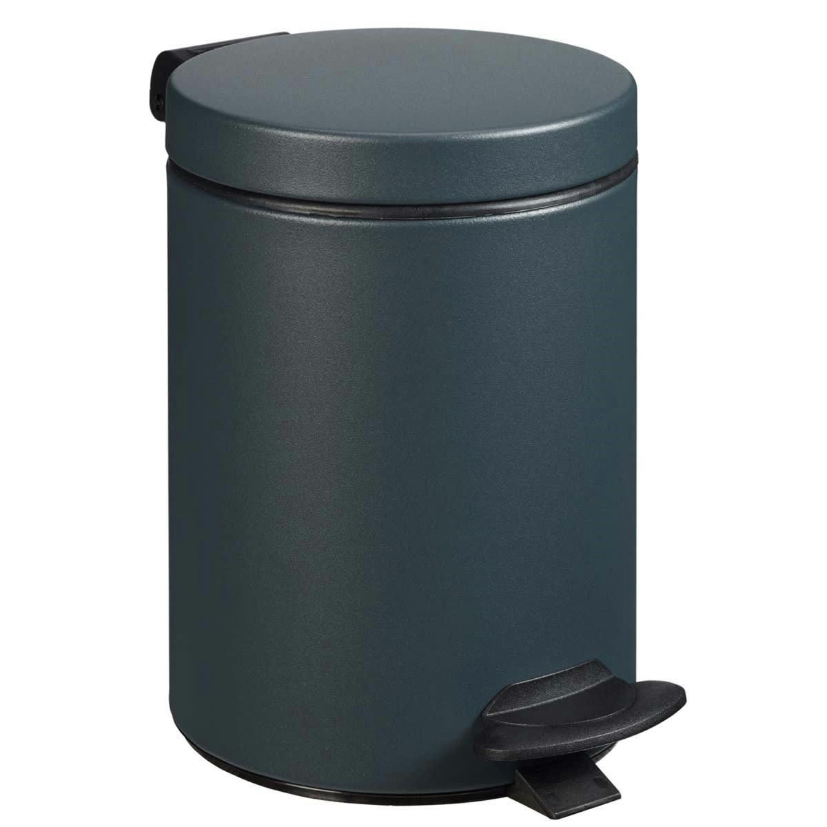 CYJEU - Poubelle à pédale 3L en Métal Gris anthracite