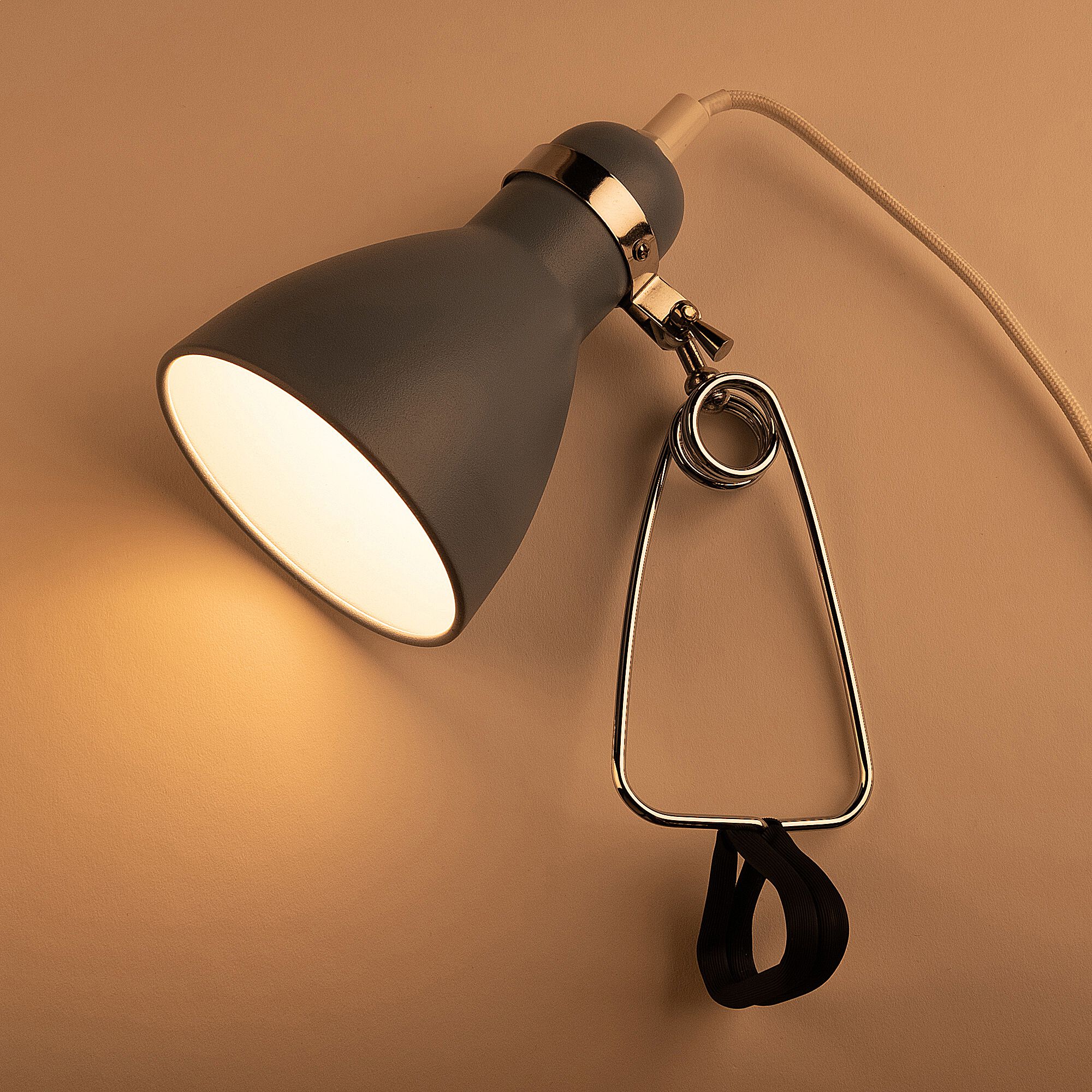 BONNIE - Lampe à pince - bleu h29,5cm