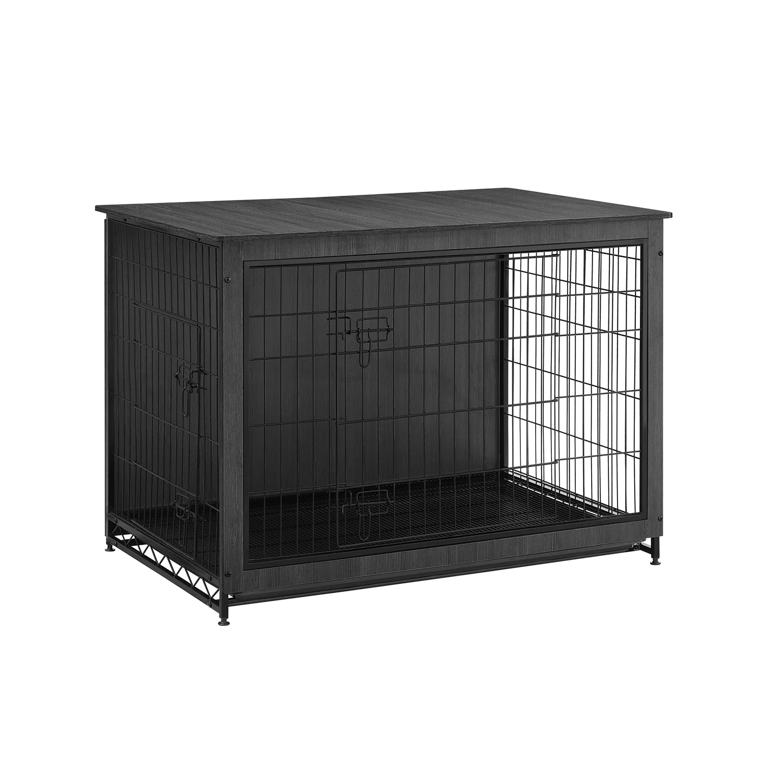 Cage pour chiens plateau amovible moderne