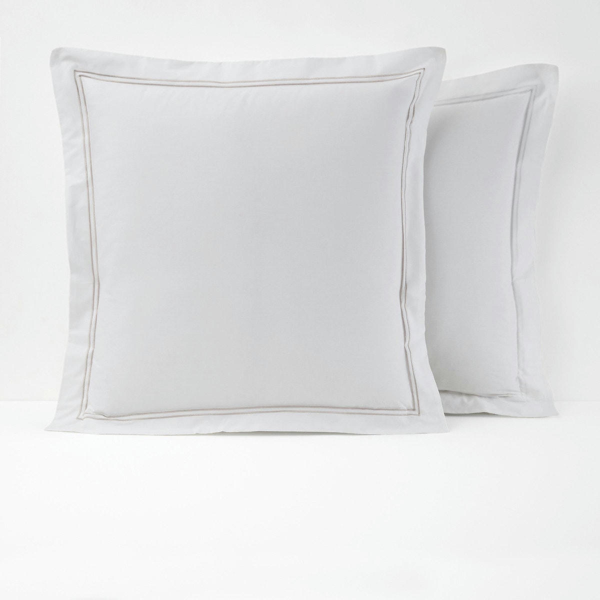 Taie d'oreiller percale pur coton, Palace