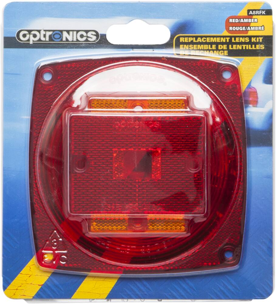 Optronics Replacement Lens KitRed and Amber, 3-pk
