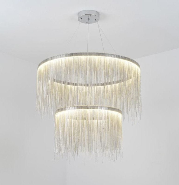 Fontanna Silver Avenue podwójny żyrandol Ø80 cm   Ø60cm