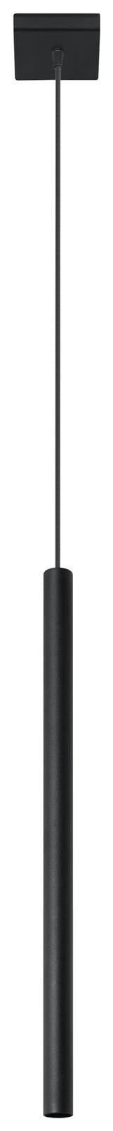 Sollux hanglamp Pastelo - 1 lichts - 8 x 100  cm - zwart