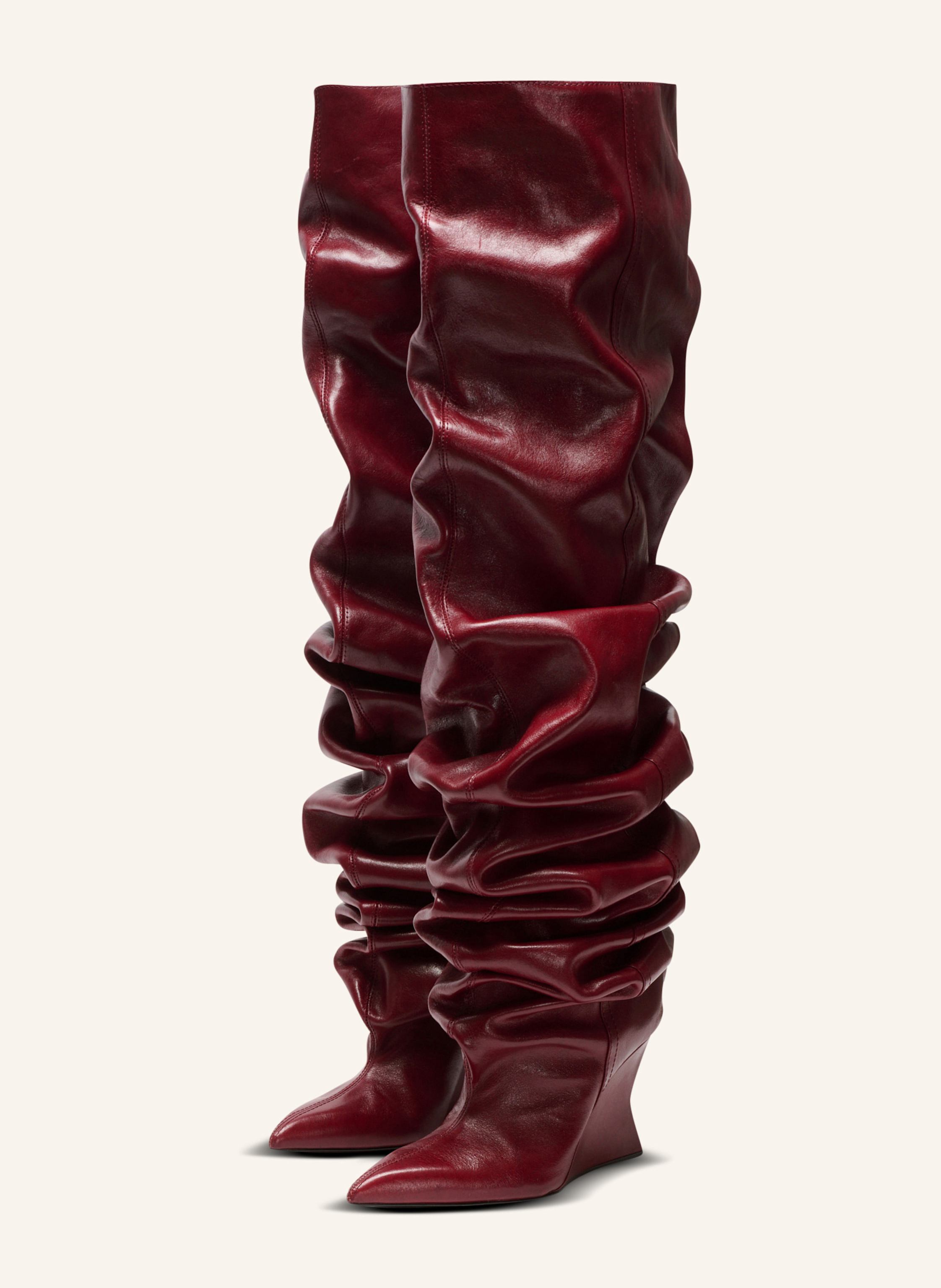 BALMAIN Overknee-Stiefel mit Keilabsatz