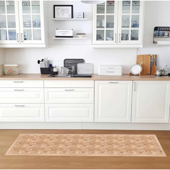 Vinyl Teppich »Nio«, BxL:255 cm x 65 cm, braun