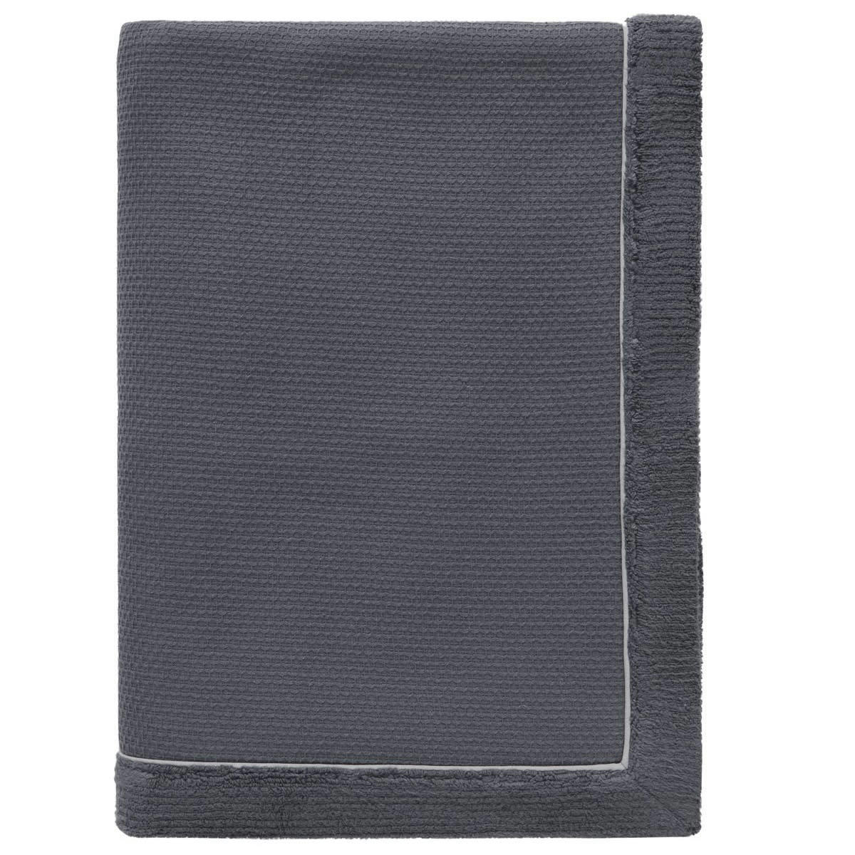 CAP FERRET - Maxi drap de bain double face  ardoise  100x180 cm