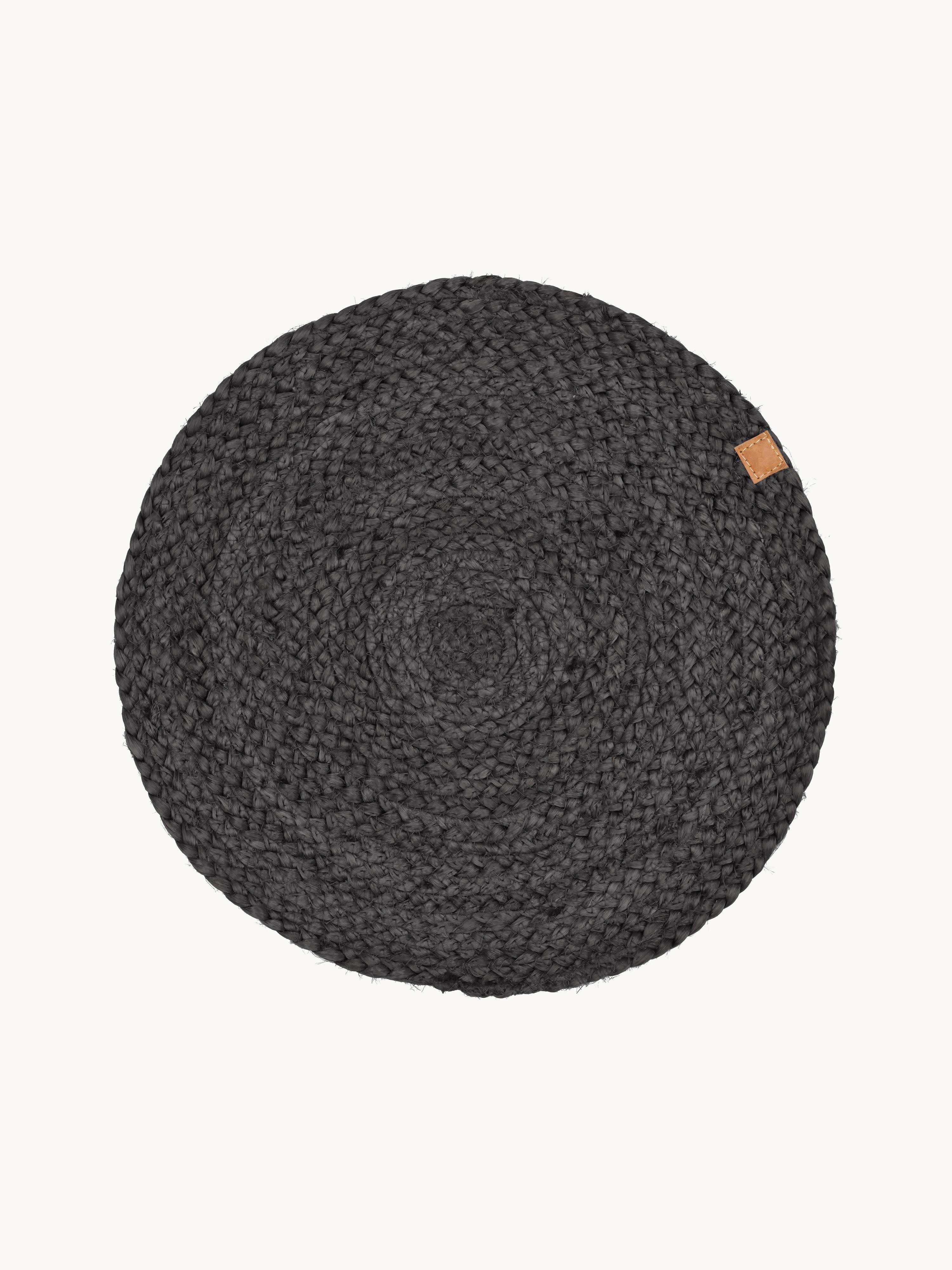 Runde Tischsets Ash aus Jute, 4er-Set