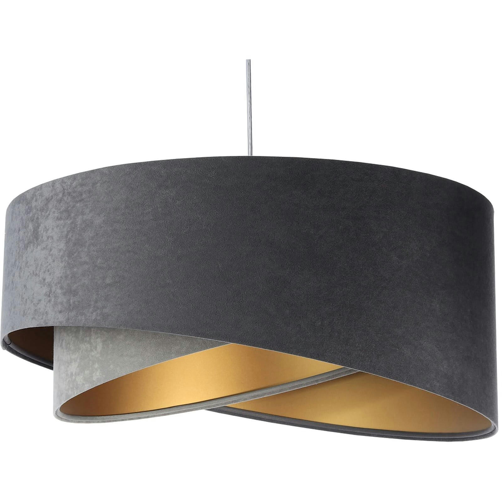 GALAXY - Suspension Tissu Gris 50x50x23 cm