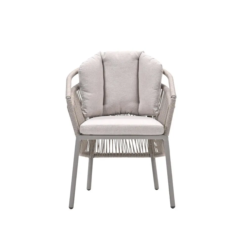 Prato dining fauteuil - taupe -rope dakar sand - desert sand