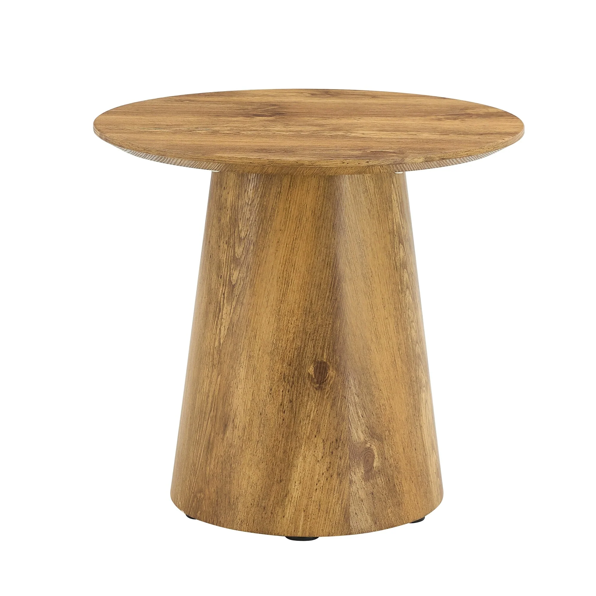Wood Grain Mdf Round Coffee Table,Wood Grain Texture Sticker,Exquisite Wood Grain Surface,Round Tabletop Design.
