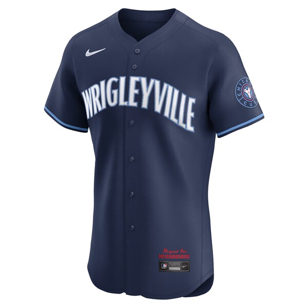 Chicago Cubs Nike City Connect Elite Jersey - Navy