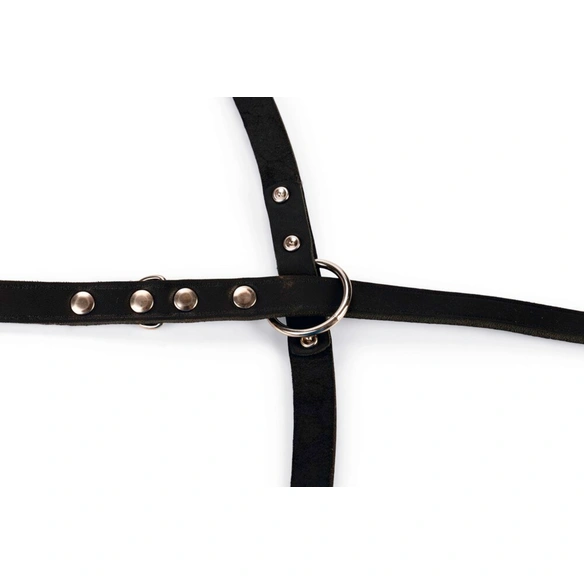 Hundeleine »Rondo«, BxL: 4,5 x 28 cm, schwarz, Leder