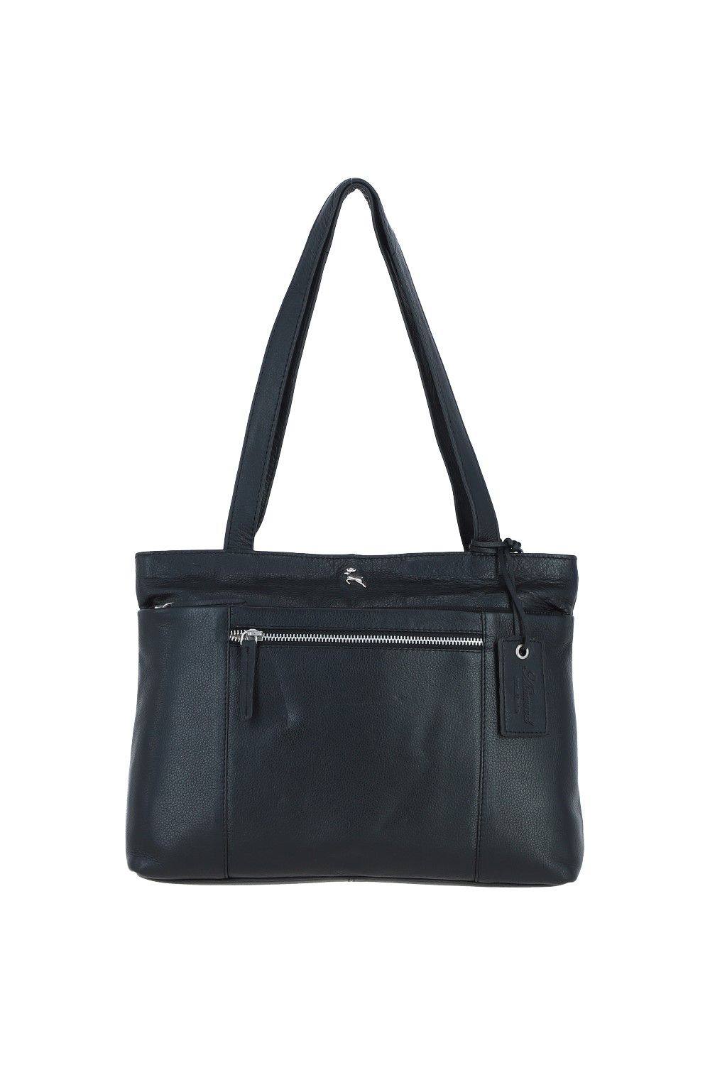 Ashwood Leather Newport' Real Leather Multi-Pocket Shoulder Bag