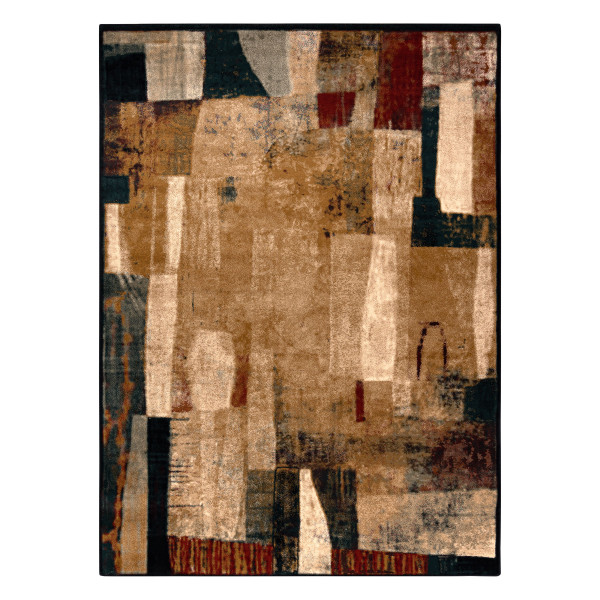 Dywan wełniany OMEGA KIOTO abstrakcja czerwony 170x235 cm