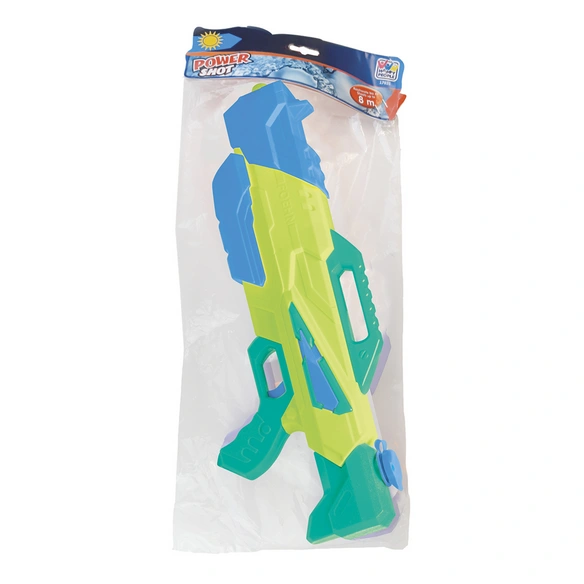 Wasserpistole, blau/orange, Kunststoff (PVC), BxL: 7 x 47,5 cm