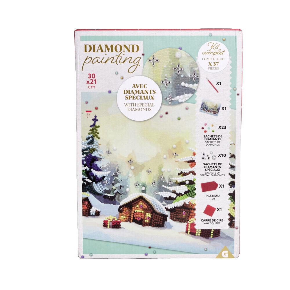 Toile diamond painting 21x30cm - 2 modèles