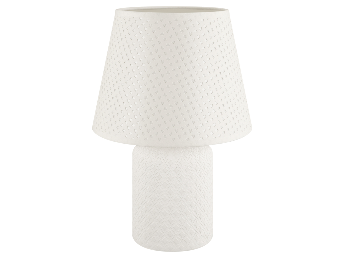 Lampa stołowa Amor ceramiczna biała