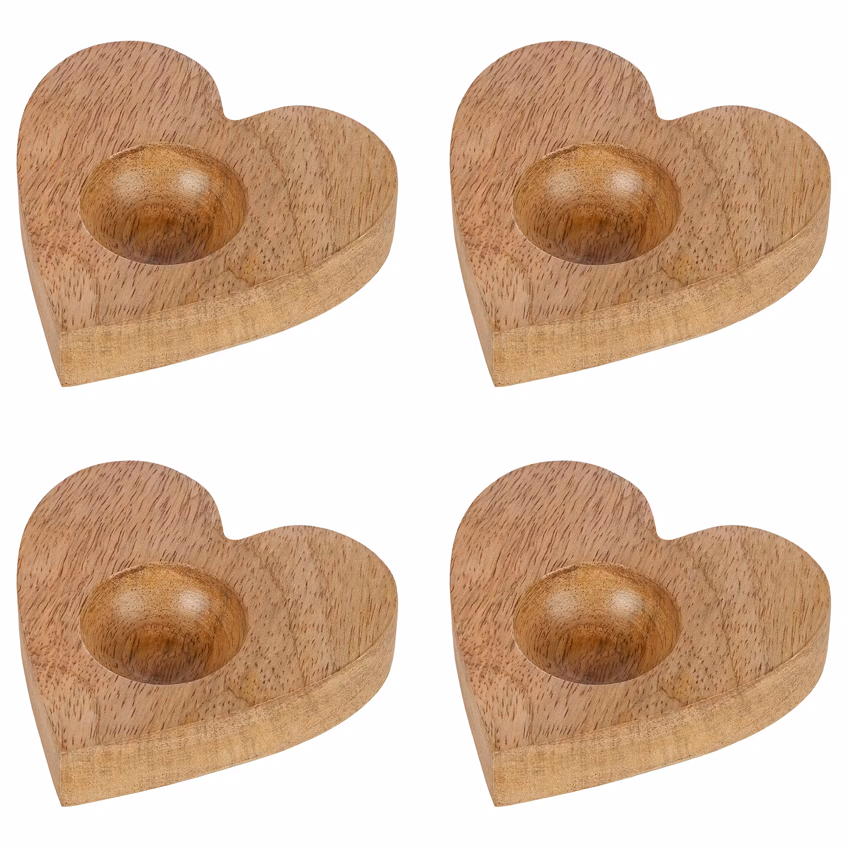 MANGO DAYS Eierbecher Herz 4er-Set