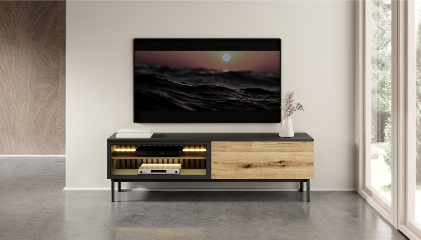 Szafka RTV 180 2D LONG z LED