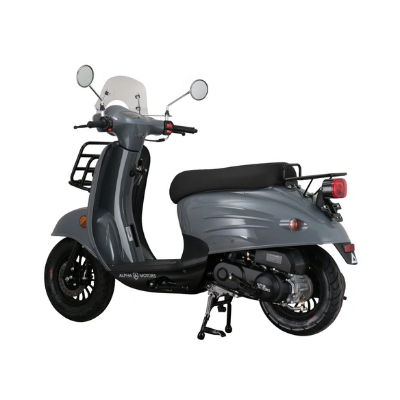 Motorroller »Adria«, 50 ccm, 45 km/h, EURO 5, grau, inkl. Windschild