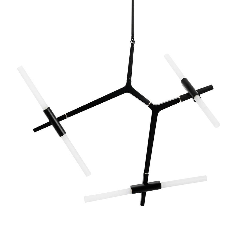 MOOSEE lampa wisząca CANDELABR 6 czarna