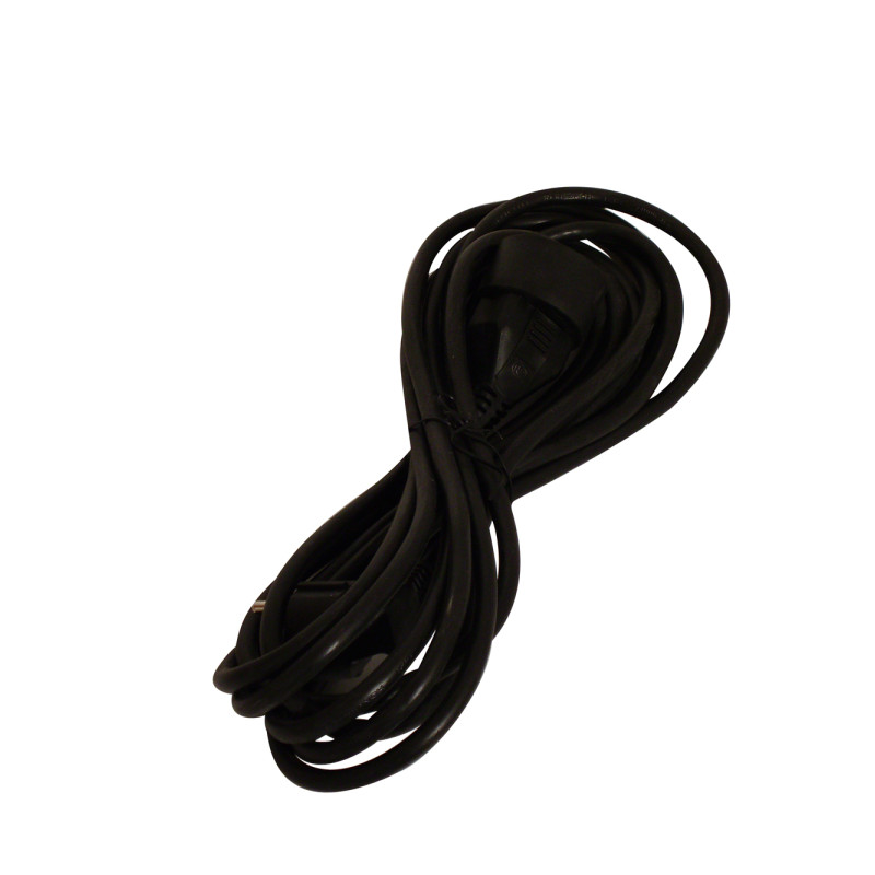 Allonge électrique noire 3 x 1,5 mm² 5 m CHACON